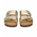 Pala 2 Hebillas Birko-flor Oro  BIRKENSTOCK