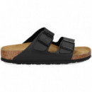 Pala 2 Hebillas Birko-flor Negro  BIRKENSTOCK