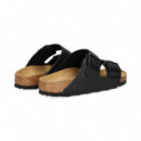 Pala 2 Hebillas Birko-flor Negro  BIRKENSTOCK