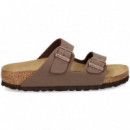 Pala 2 Hebillas Birko-flor Moka  BIRKENSTOCK