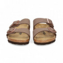 Pala 2 Hebillas Birko-flor Moka  BIRKENSTOCK