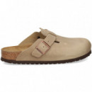 Zueco Engrasado Marron Claro  BIRKENSTOCK