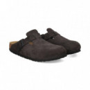 Zueco Terciopelo Gris  BIRKENSTOCK