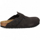 Zueco Terciopelo Gris  BIRKENSTOCK