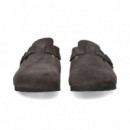 Zueco Terciopelo Gris  BIRKENSTOCK