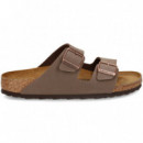 Pala 2 Hebillas Birko-flor Moka  BIRKENSTOCK