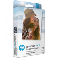 HP Papel Fotografico Zink 2X3 Pack 20 Hojas