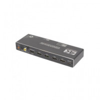 EUROCONNEX Switch HDMI 4X1 4K 60HZ con Mando/salida Audio Spdif/coaxial/jack 3.5/ARC AV18
