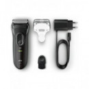 BRAUN Afeitadora Barba 3010S Proskin Wet&dry con Bateria Recargable