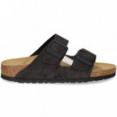 Pala 2 H Ebillas Terciopelo Gris  BIRKENSTOCK