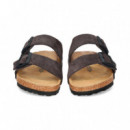 Pala 2 H Ebillas Terciopelo Gris  BIRKENSTOCK