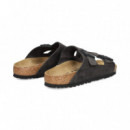 Pala 2 H Ebillas Terciopelo Gris  BIRKENSTOCK