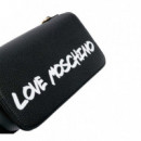 Bolsos Graffiti Leather Shoulder  LOVE MOSCHINO