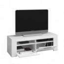 Mueble TV con 2 Puertas 40X120X42CM Blanco Artik MOMI