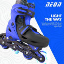 Patines Combo Neón Azul (34-37)