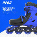 Patines Combo Neón Azul (34-37)