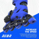 Patines Combo Neón Azul (34-37)