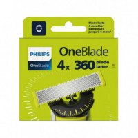 PHILIPS QP440/50 Recambio para Oneblade 360 Pack de 4