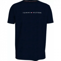 Camiseta TOMMY HILFIGER Azul Marina Logo Frontal
