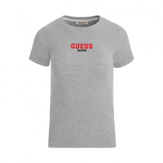 Camiseta Acanalada con Corte Slim  GUESS