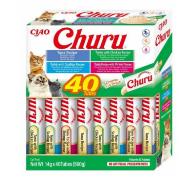 CHURU Gato Variedades de Atún 40 Ud