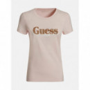 Ss Cn Astrelle Tee Ballet Pink  GUESS