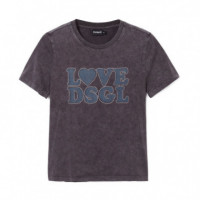 Camiseta Love Dsgl  DESIGUAL