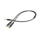 GEMBIRD Cable Jack Adaptador de Audio Mas Microfono de 3,5MM 0.20M