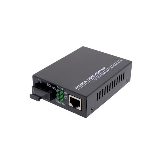 Convertidor Fibra Optico a Ethernet RJ45 T1310NM 20KM 10/100/1000 para Sc Duplex Tx/rx OMC03SC  LALO