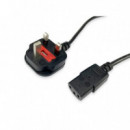 Equip Cable de Alimentacion Uk a Pc 2M  AISENS