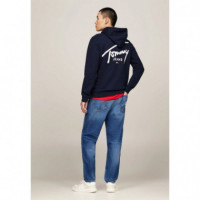 Sueter Tommy Reg Entry Graphic Navy  TOMMY JEANS