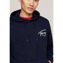 Sueter Tommy Reg Entry Graphic Navy  TOMMY JEANS