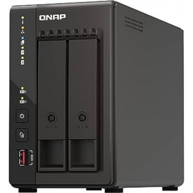 QNAP Nas de 2 Bahias y 8GB Ram  Intel Celeron J6412 4 Núcleos 2GHZ (hasta 2.6GHZ)