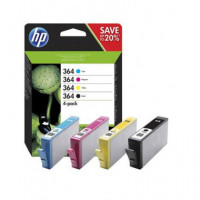 HP Tinta 364  Pack de 4 Cyan,magenta,amarilla,negra