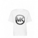 Camisetas Manga Corta Checker Charm Tee  MICHAEL KORS