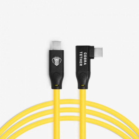 COBRA TETHER 90º 5M Usb-c To Usb-c Cable Amarillo