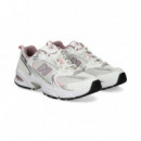 Deportivo Vivo Rosa Malla Blanco  NEW BALANCE