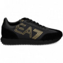 EA7 Oro Deportivo Nylon Negro