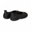 Bailarina Piel Negro  CAMPER