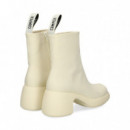 Botin Plataforma Textil Blanco  CAMPER