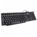 TECLADO + LECTOR CHIP DNI COOLBOX USB BLACK