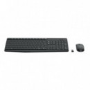 TECLADO + RATON LOGITECH MK235 WIRELESS BLACK