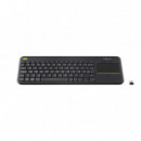 TECLADO LOGITECH K400 RF WIRELESS TOUCHPAD BLACK