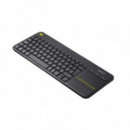 TECLADO LOGITECH K400 RF WIRELESS TOUCHPAD BLACK