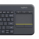 TECLADO LOGITECH K400 RF WIRELESS TOUCHPAD BLACK