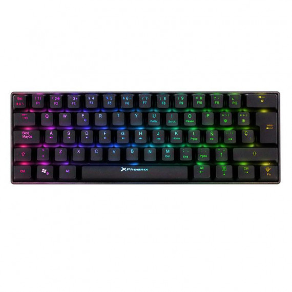 TECLADO PHOENIX MIRAGE MECANICO TKL GAMING USB RGB