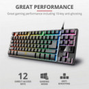 TECLADO TRUST GAMING GXT 833 METALICO USB RGB