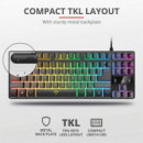 TECLADO TRUST GAMING GXT 833 METALICO USB RGB