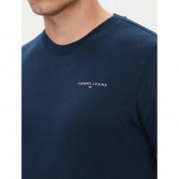 Camiseta TOMMY JEANS Linear Azul Marina