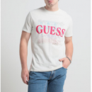 Camiseta GUESS Blanco Crema Estampada